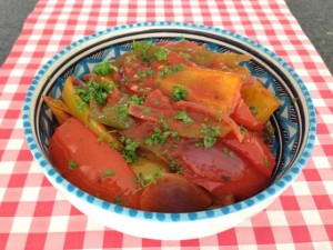 Paprika met tomatensaus