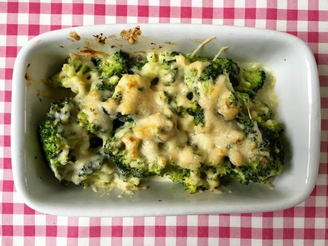 Gegratineerde broccoli