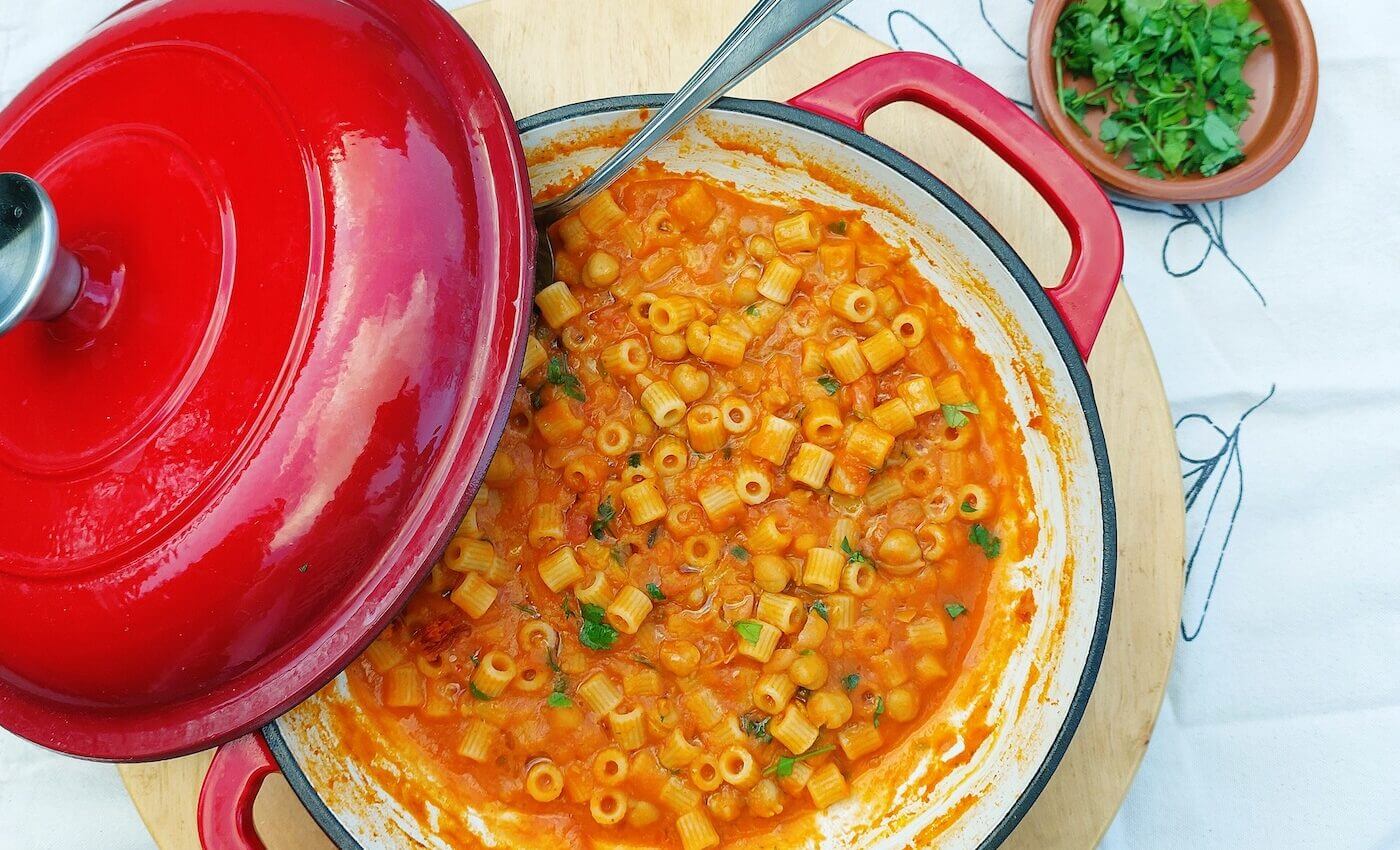 pasta en kikkerwten